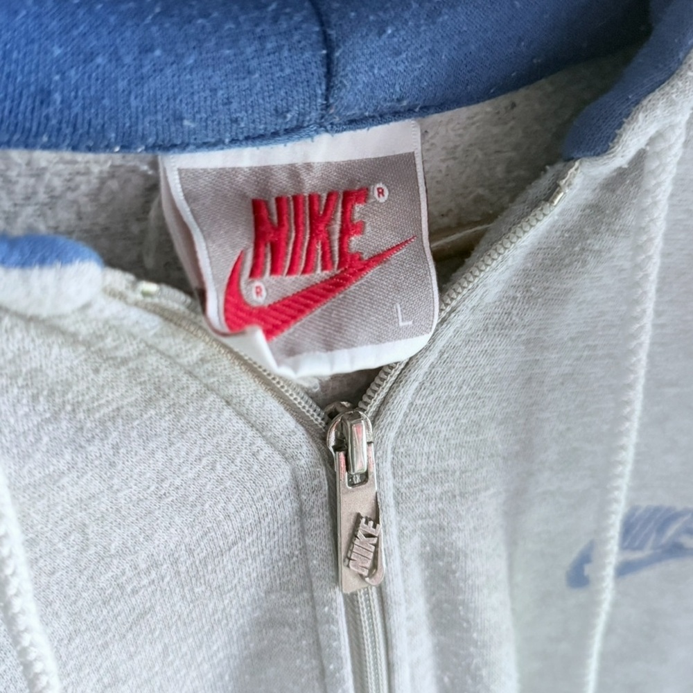 RARE 1987 Nike Vintage Zip-Up Hoodie / Hooded Sweatshirt - Picture 3 of 15